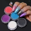 Nail Glitter 1Jar Pink Pearl Powder Gradient Mirror Rub Chrome Pigment Neon Manicure Gel Polish Dust Art Decoration