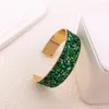 Bangle European Vintage Court Style Ladies Colorful Bracelet Metallic Glitter Open Perfect Everyday Holiday Elegant Jewelry