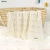 Nouveau-né tricoté bébé poussette literie courtepointes coton enfant en bas âge enfants emmaillotage Wrap Infantil unisexe couverture 100*80 cm W0408