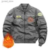 Men's Jackets AE002 Tough Guy New Fall and Winter Air Force Ma1 Bomber Jacket Men's Embroidered Baseball Jacket Plus Size Coat Q231109