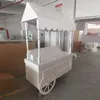 Dekorativa plattor Senaste designstil Elegant Green Acrylic Rolling Cart dessert Disert Candy Carts för fester