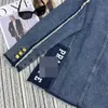 Kurtki damskie projektant 2023 Autumn/Winter New Raw Edge Old Laundry Denim Płaszcz Średnia długość luźna moda wszechstronna postacie TPN2