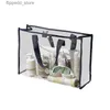 Kosmetiktaschen, tragbare Badetasche, Kosmetik-Aufbewahrungstasche, multifunktional, wasserdicht, transparent, für persönliche Hygiene, Strandtasche mit großer Kapazität, Q231108