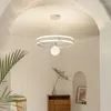 Kroonluchters Modern Led kroonluchter licht luxe woonkamer koplamp Noordse creatieve ring slaapkamer studie huis indoor verlichtingslamp