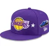 Los Angeles''Lakers''Ball Caps 2023-24 unisex mode katoenen baseball cap snapback hoed mannen vrouwen zonnehoed borduurwerk lente zomer cap groothandel mutsen a15