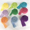 Party Decoration 1.5" Crochet Headband Trim Band Rolls By Metre DIY Tutu Tulle Skirt Waistband Birthday Event Supplies