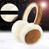 Ear Muffs Ear Muffs Winter Soft Warmer Ear Muffs Plush Warm Earmuffs for Women Men Foldable Solid Color Earflap Outdoor Cold Protection EarMuffs 231107