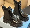 Качественные ботинки «Челси» на черной платформе с треугольной бляшкой и массивным каблуком, модные ботильоны с зубчатым колесом, дизайнерские армейские ботинки для