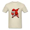 T-shirts pour hommes Santa Claus Dabbing Christmas Funny Dab Dance Cadeaux Tee Shirt Homme Hip Hop Col Rond Manches Courtes Xs-xxxl