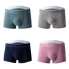 Underbyxor 4 PCS män Boxer Underkläder Män bomullsöversikt Boxare Boxare andningsbara grossist Pluz Size L-4XL