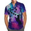 Casual shirts voor heren darts 3D printen strand Hawaiian 2023 zomerhemd korte mouw sport streetwear oversized 5xl camisa sociale chemise hom