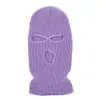 Designer Selling Winter Three Hole Knitted Hat Candy Colored Wool Baotou Outdoor Cycling Windproof Mask Cover Cap VKH7