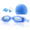 새로운 안개와 방수 고글 남성 여성 어린이의 성인 스포츠 다이빙 아이 캡 안경 귀마개 수영장 장비 P230601