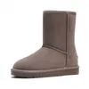 Damen-Stiefel, Schneestiefel, Schwarz, Grau, Khaki, Braun, klassische Baumwolle, kurze Stiefeletten, Damen-Stiefeletten aus glitzerndem Winter, warme Schuhe