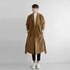 Jaquetas masculinas FGKKS 2023 Moda Mistura de Lã Homens Quentes Slim Grosso Casaco Casaco de Alta Qualidade Design Marca Street Wear Trench Coats Malezln231108