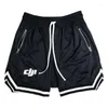 Herren-Shorts, Dji-Profi-Piloten, bedruckt, Sommer-Lauf-Fitness-Trend-Hosen.