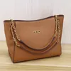 Handbag Purse Chain Tote Shopping Bag Clemence Leather Golden Hardware Double T Internal Zipper Pocket Women Shoulder Bags Large Capacity Pockets