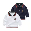 Baby Boys Shirts Polo Kids Clothes Long Sleeve Bottoming Shirt Cotton Tops Children's Costume Spring Autumn Outwear