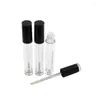 Storage Bottles 10pcs 5.5ml Lip Gloss Tube Empty Plastic Clear Glaze Tubes Small Sample Cosmetic Packing Container