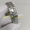 Automatische herenhorloges in 6 kleuren Echte foto Heren 40,5 mm witte wijzerplaat Klassieke transparante achterkant Roestvrij stalen armband Cal. Mechanisch sporthorloge met 324 uurwerk