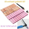 62pcs/lot high quanlity Nozzle TIG Welding Torch NONE Ceramic Copper Pyrex Cup for Machine WP-26/17/18 Kit Mxvdc