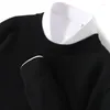 メンズセーターウールセータープラスサイズM-5XL Oネックニットカシミアプルオーバーソリッドソフト暖かい秋の冬のアンダーシャツ