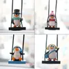 Decorations Swing Sled Pendant Gentleman Penguin Auto Rearview Mirror Decoration Car Interior Accessories Animal Doll Toys AA230407