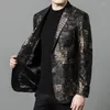 Costumes pour hommes Blazers en cuir de mouton pour hommes Veste de luxe Poche Slim Fit Hiver Haute Qualité Surdimensionné 5XL Mode Casual Terno Masculino