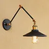 Lâmpada de parede Loft Retro Luz industrial para restaurante Arte de ferro Edison Luzes de braço de balanço montados iluminação