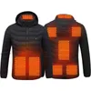 Men Women Heating Winter Warm Usb Heated Thermal Cotton Hiking Hunting Fishing Ski Coats P9113