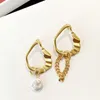 CELI Ear Stud Luxo Brinco Designer Jóias Mulheres Marca Clássica Festa de Casamento Ouro Prata Multi Link Corrente Borlas Arco do Triunfo Ornamentos de Alta Qualidade