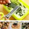 Multifunktionella muti -lager rostfritt stål knivar Multilayers Kitchen Scissors Scallion Cutter Herb Laver Spices Cook Tool Cut