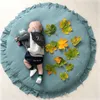 Baby-Teppiche, Spielmatten, 95 cm, solide geborene Baby-Spielmatten, weiche Baumwolle, Krabbelmatte für Mädchen und Jungen, runder Bodenteppich für Kinderzimmer, Heimdekoration 231108