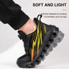 Chaussures habillées Waliantile Lace Free Work Sneakers de sécurité pour hommes Male Slipresistant Antismashing Industrie Bottes de travail Steel Toe 230407