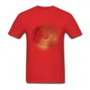 Herr t-skjortor mandala kortärmad t-shirt pojke rolig bild t-shirt bomull o-hals för lag