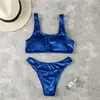 Damesbadmode Effen dames zomer split-set Dames eenvoudige stijl Push-up Braziliaans badpak Sexy rugloze bikini Biquini-badpak