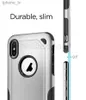 2 I 1 Matte Shell Frosted Hybrid Armor Cases Slim Back Cover för iPhone 13 12 min 11 Pro XR XS Max 8 7 Plus Samsung Note 20 S21 S20 Ultra Plus