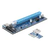 FreeShiping 20st/Lot 60cm PCI-E 1x till 16x Extender Riser Card SATA 15Needle 4Pin Power Line USB 30 Connector Power Supply Cable för M OSVT