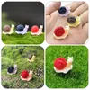 Garden Decorations 21 Pcs Accessories Mini Snail Statue Micro Scene Ornaments Miniature Resin Shape Adornments