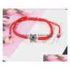 Charm-Armbänder 20 Teile/los Lucky Kabh Red String Thread Hamsa Armbänder Blau Türkisch Evil Eye Charm Frauen Handgemachte Fatima Freundschaft Je Dhwtr