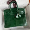 Designer-Tasche, Tragetasche, Designer-Damentasche, Beuteltasche, echtes Krokodilleder, luxuriöse Handtaschen, Geldbörsen, Damenmode, Shopping, vollständig handgefertigt, echtes Leder, 25 a