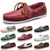 Gai Casual Shoes Men Białe tanie srebrne wypoczynek Taupe DLives Brązowe szaroczerwone zielone spacery Low miękkie multi skórzane męskie trampki Treaker Outdoor Gai