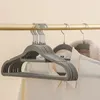 Hangers Racks 10/20 pieces 42CM adult velvet hanger non slip dry clothes pants organizer coat hanger wardrobe space saving 230408