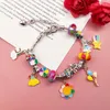 Strand DIY Crystal Armband Set With Jewelry Gift Box Dream Girl Pendant Making Christmas for Girls