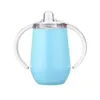 Sippy cup 10oz Kid water bottle Stainless Steel tumbler with Handle Vacuum Insulated Leak Travel cup Baby bottle Mugs BAP FREE Brpjj