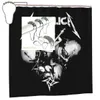 Bathroom shower curtain metallica-metallicaa Dream shower curtain splashproof, durable and effective protection of privacy, bathroom grille decoration