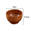 Bowls Wooden Bowl Mongolian Style Flat Infant Kitchen Deep Soup Salad Rice Noodle Ethnic Natural Kids Tableware