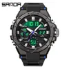 Montre homme haut de gamme beau noir science et technologie lycéens adulte étanche Trend Sports montre mécanique multifonctionnelle