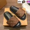 Pantofole comode piatte con cuscino da piscina Sandali con ciabatte in rilievo Scivoli firmati con scatola da uomo Scarpe da donna Estate in nylon Sandalo pantofola di lusso fresco