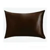 Kuddefodral 20x26inch Silk Satin Pillow Case Home Mticolor Ice Zipper ER Double Face Envelope Bedding BC Drop Delivery Garden Textiles Dhhnt